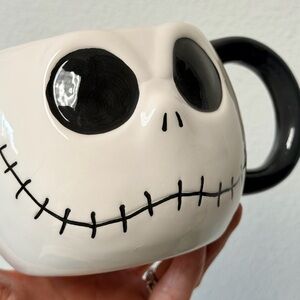 Black and White Jack Skellington from the Nightmare Before Christmas Mug